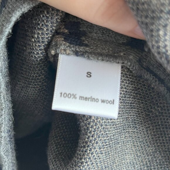 Cut25 by Yigal Azrouel 100% Merino Wool Leopard Bodycon Sweater Dress Size S - Picture 6 of 7